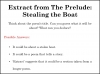The Prelude - Stealing the Boat Teaching Resources (slide 3/66)